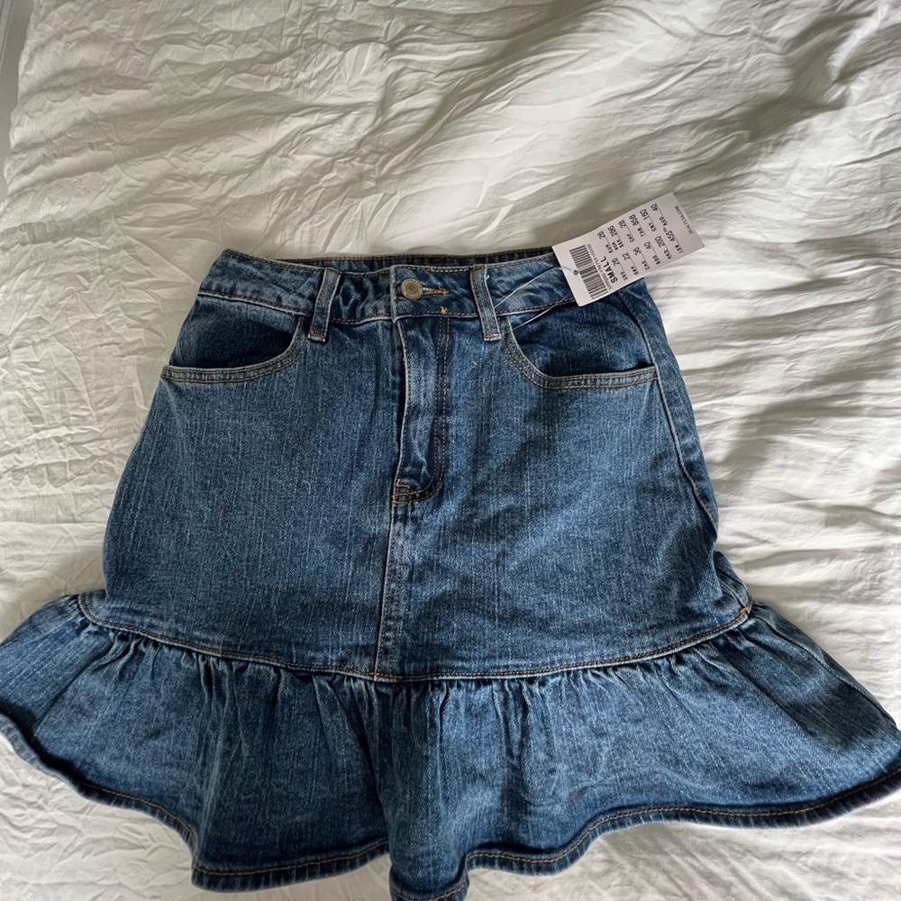 Brandy Melville jean skirt